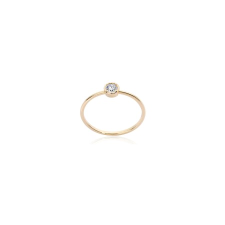 Bague Burato Solitaire en or jaune et diamant